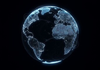 Global Network: Illuminated Earth