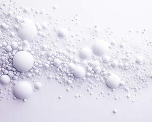 Abstract pattern of white spheres