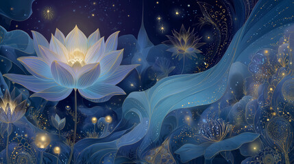 Obraz premium Spiritual and mystical beautiful background wallpaper