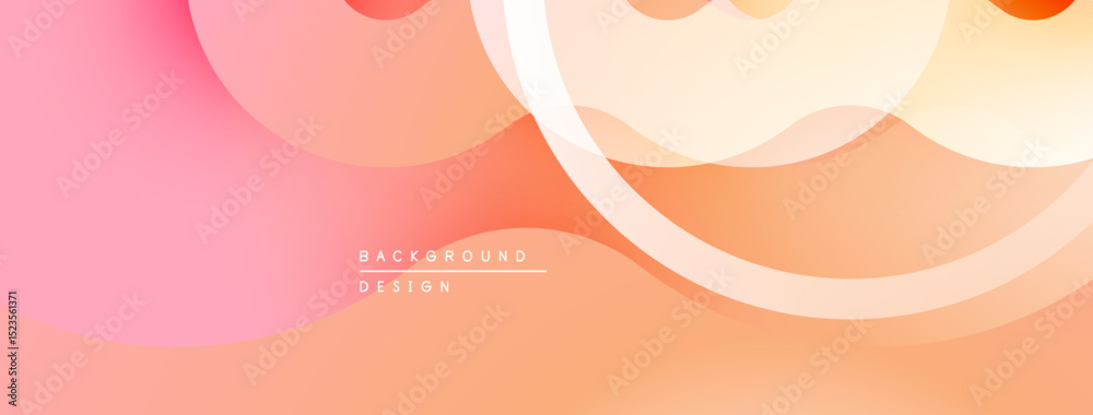 Poster abstract fluid shapes, soft gradients. peach, pink hues create modern background design. minimalist 