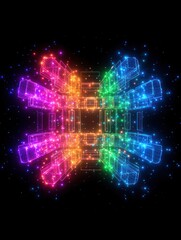 Colorful, abstract, geometric design