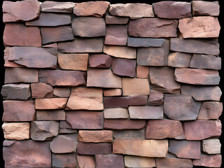 Rustic Brown Stone Wall Background Texture