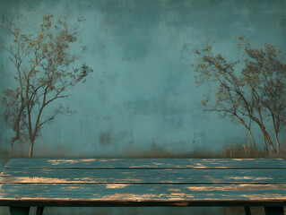 Rustic Wooden Tabletop Background Illustration