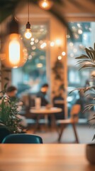 Warm and inviting coffee shop scene for backgrounds and presentations