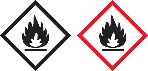 flammable, hazard, symbol, warning, safety, danger, icon, flame, fire, combustibility, flammable substances, ghs, globally harmonized system, pictogram, sign, label, alert, chemical, industry, risk, g