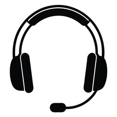 tour guide element isolated headset on white background