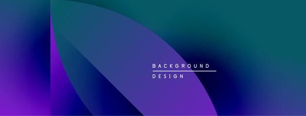 Abstract gradient background. Purple, blue hues blend smoothly. Minimalist design with text overlay. Modern aesthetic, clean lines present.
