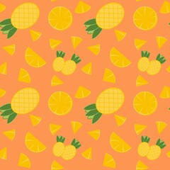 seamless pineapple pattern