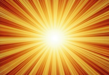 Bright rays of sunlight burst through a golden sky creating a vivid display of colors
