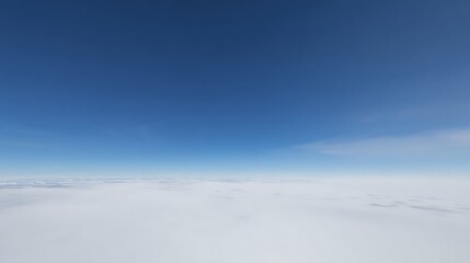 Obraz premium Above clouds meeting the clear sky