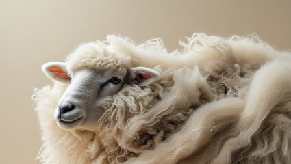 close up of a sheep