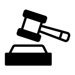 An icon representing a verdict, symbolizing judgment, decision, and legal resolution. Perfect for court cases, legal outcomes, and justice themes. (Mixed Style)