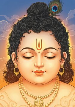 Krishna hindu god deity meditation spirituality divine peace religious art india