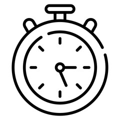 Stopwatch line icon