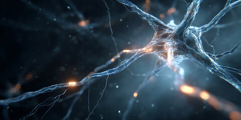Stunning Neuron Connections Microscopic Cellular Network Visual