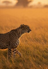 Obraz premium Cheetah predator wildlife animal feline safari mammal nature carnivore africa