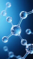 Molecular Structure with Transparent Spheres Connected by Rods