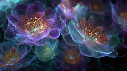 Mysterious and beautiful flower background wallpaper