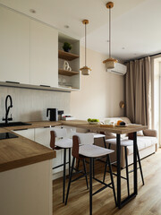 A Modern Kitchen Dining Area with Chic and Stylish Decor Boosting Your Homes Aesthetic