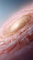 Fototapeta premium Spiral Galaxy Deep Space Celestial Map with Dust Lanes and Planets for Educational Astronomy and Cosmic Universe Exploration Content