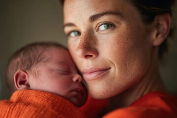 Intimate maternal bond breastfeeding newborn in soft natural light, hospital setting, authentic wellness moment symbolizing nurturing care and emotional connection