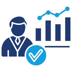 Success Flat Blue Icon