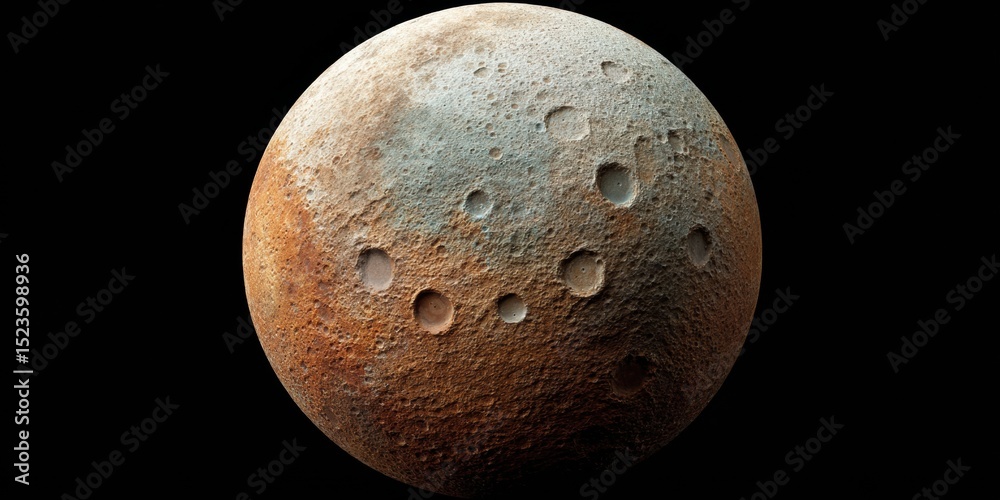 Aufkleber Detailed Solar Cycle Full Moon with Crater Texture and Surface Features Isolated on Transparent Background for Astronomy and Science Education