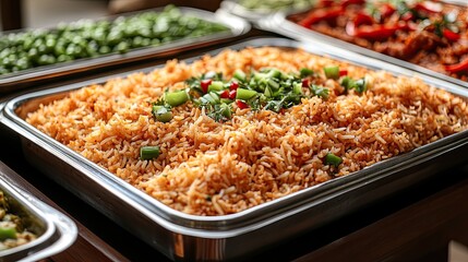 Delicious Fried Rice Buffet.