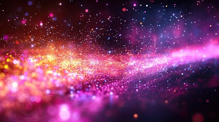 Fototapeta premium Cosmic Stardust with Galaxy Glow.