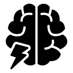 Obraz premium brainstroming Solid icon