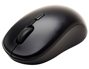 wireless computer mouse, isolated background.