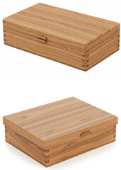 Elegant Wooden Box with Lid for Storage


