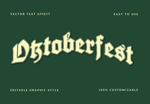 Green Gothic Outline Font Medieval Retro Rounded Text Effect