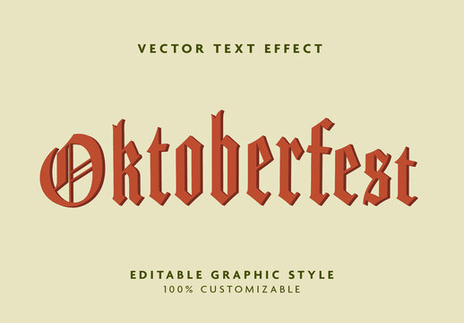 Brown Gothic Font Vintage Medieval Sharp Bold Text Effect