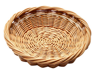 Fototapeta premium Close-up of an Empty Woven Basket