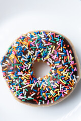 donut on white background