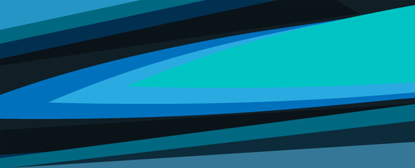 Green turquoise vector background overlap layer on blue dark space for text and background design