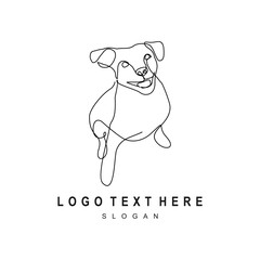 Line Art Dog Logo