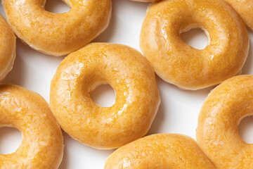 donuts on white background