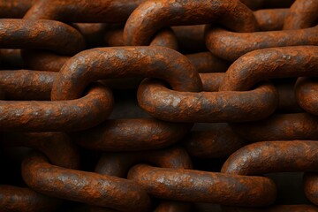 Fototapeta premium Rusty Chain Close-Up