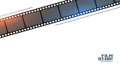 Obraz premium realistic film reel strip isolated on white background