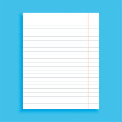 office stationery blank lined paper for notebook