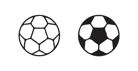 Soccer ball icon. football simple black style, Vector illustration eps10.