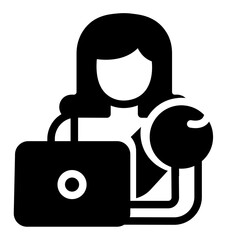 working mother Solid icon