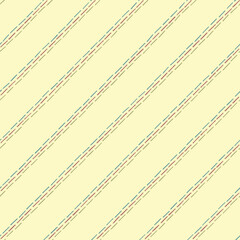 beige repetitive background with color diagonal lines from hand drawn stripes. vector seamless pattern. decorative texture. geometric fabric swatch. wrapping paper. textile design template