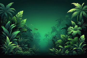 Deep jungle green gradient background