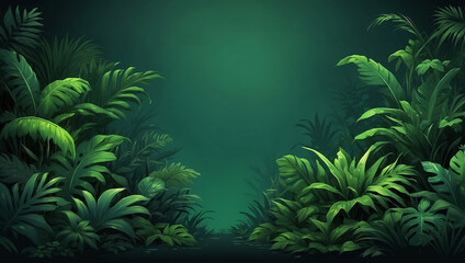 Deep jungle green gradient background