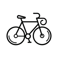 Obraz premium bicycle icon isolated on white background