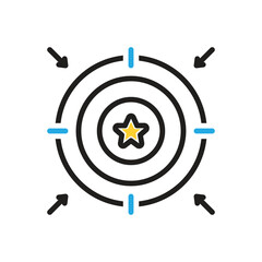 Multi color icon for aim