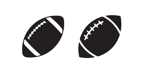 Classic Leather American Football Vector Icon